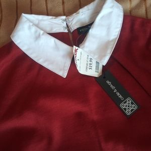 Cable & Gauge orange collar shirt